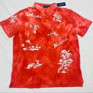 Polo Ralph Lauren Men’s floral aloha Hawaiian polo